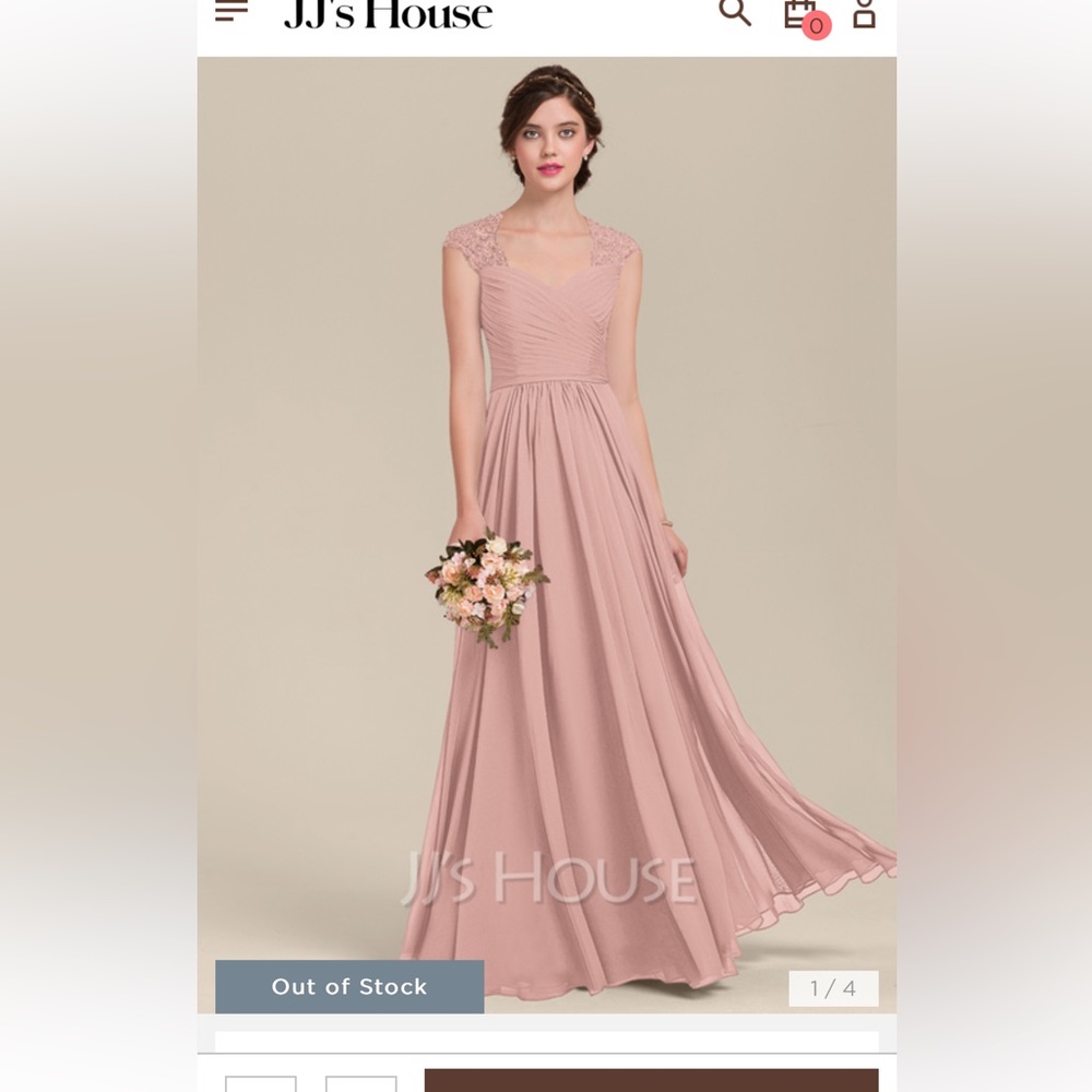 Plus size bridesmaid dress - dusty rose.